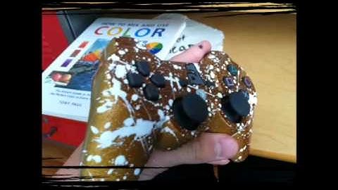 Custom painted ps3 controller
