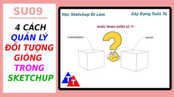 SU09 - 4 CÁCH QUẢN LÝ ĐỐI TƯỢNG TRONG SKETCHUP - Học Sketchup Đi Làm  - Xây Dựng Tuấn Tú