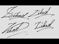 Z stylish signature for beginners  zihad signature style