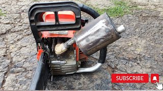 Muffler for chainsaw. / silencer for chainsaw. Homemade Exhaust MUFFLER For chainsaw.