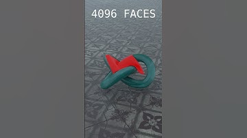 Cloth Simulation from 16 Face to 16384 Faces #blender #3dart #3danimation #clothsimulation #learning