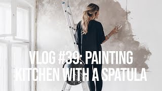 MIKUTA vlog #39 - painting kitchen with a spatula