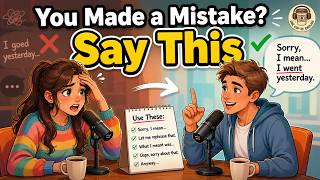 You Made a Mistake in English Say THIS and Keep Talking A1 A2 English Podcast