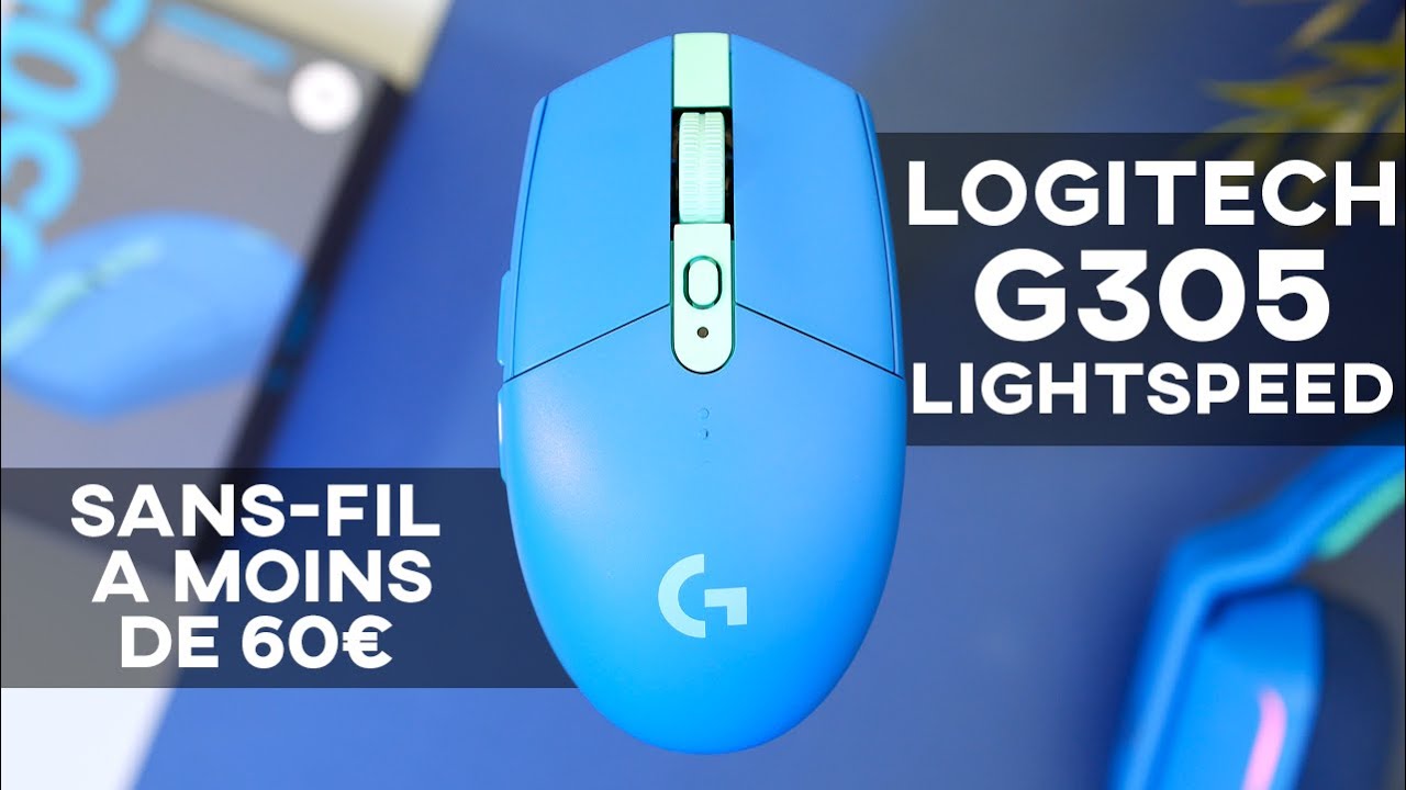 Logitech G305 Radio-fréquence Souris Gamer sans Fil, Capteur Gaming HERO,  12 000 PPP, Ultra-Léger, 6 Boutons Programmables, Batterie Longue Durée