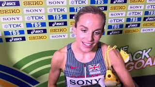 Georgia Hunter Bell after winning 2026 World Indoor 1500 title