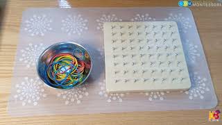 Geoboard With Rubber Bands Shapes Mathematics Geometry Age 3 Ghm Kbpg