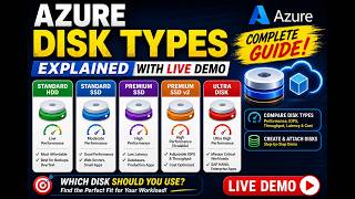 Azure Managed Disks Explained | Azure Disk Types Tutorial with Practical Demo