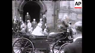 ROYAL VISIT TO SCOTLAND - NO SOUND