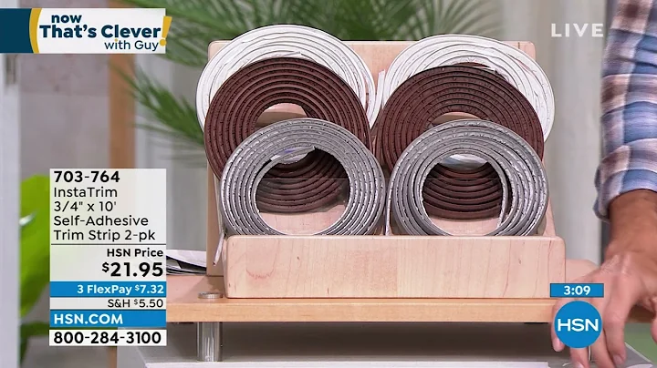 InstaTrim 3/4" x 10' SelfAdhesive Trim Strip 2pack