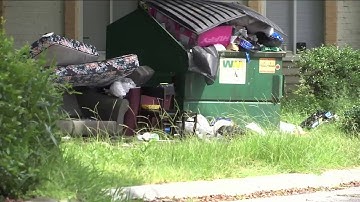 Dumpsters overflowing at St. Nicholas apartment, condo complex