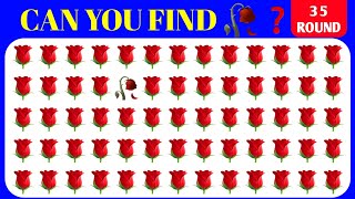 FIND THE ODD 😄🌹EMOJIS | HARD EDITION 40 Rounds | HOW GOOD YOUR 👀 #4