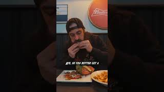 Finish this burger in under 12 minutes You bet ya I'll try and claim the record #competitiveea