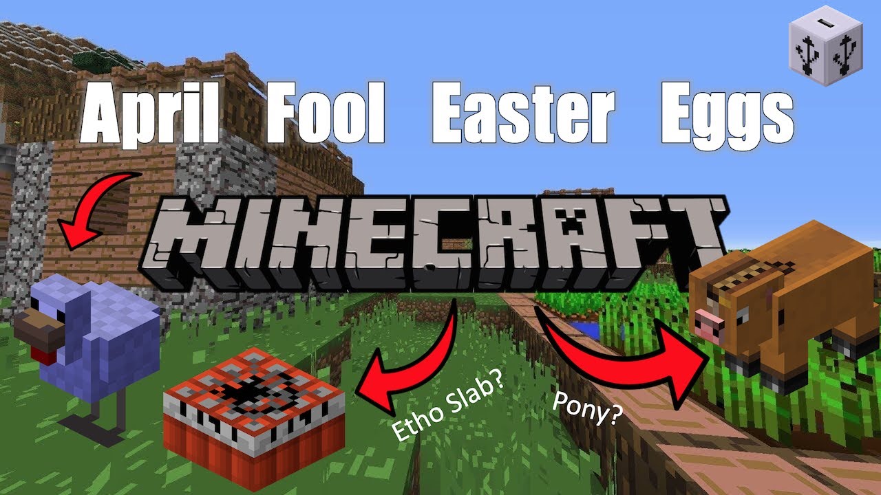 All MINECRAFT April fool EASTER EGGS! YouTube