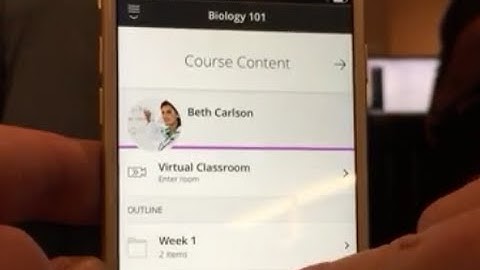 Demo of Blackboard Student Mobile App #BBWorld15