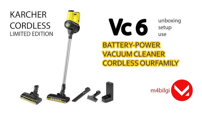 Karcher VC6 Cordless Review  Replaceable Battery 
