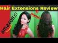 Amazon Shopping Review Affordable & Easy Hair Extension Review & Demo |Makeup Hindi|ideas with aru
