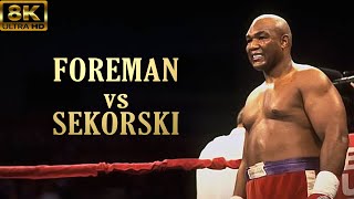 George Foreman vs Rocky Sekorski | KNOCKOUT Boxing Fight | 8K Ultra HD