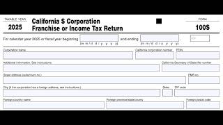 CA Form 100S Walkthrough Guide