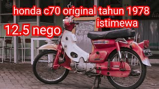 Honda Pitung C70 asli original tahun 1978