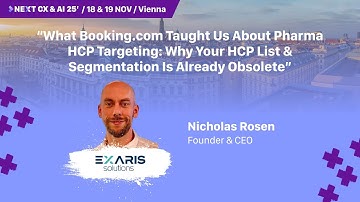DAY 1 - What Booking Taught Us About Pharma HCP Targeting:Why Your HCP List&Segmentation Is Obsolete
