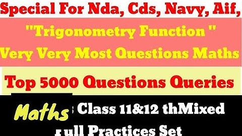 Airforce Maths Classes | trigonometry for Maths | Airforce Maths preparation 2023| Airfoce Maths