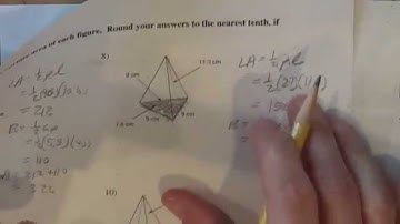 Surface area of a triangular pyramid Kutasoftware #8