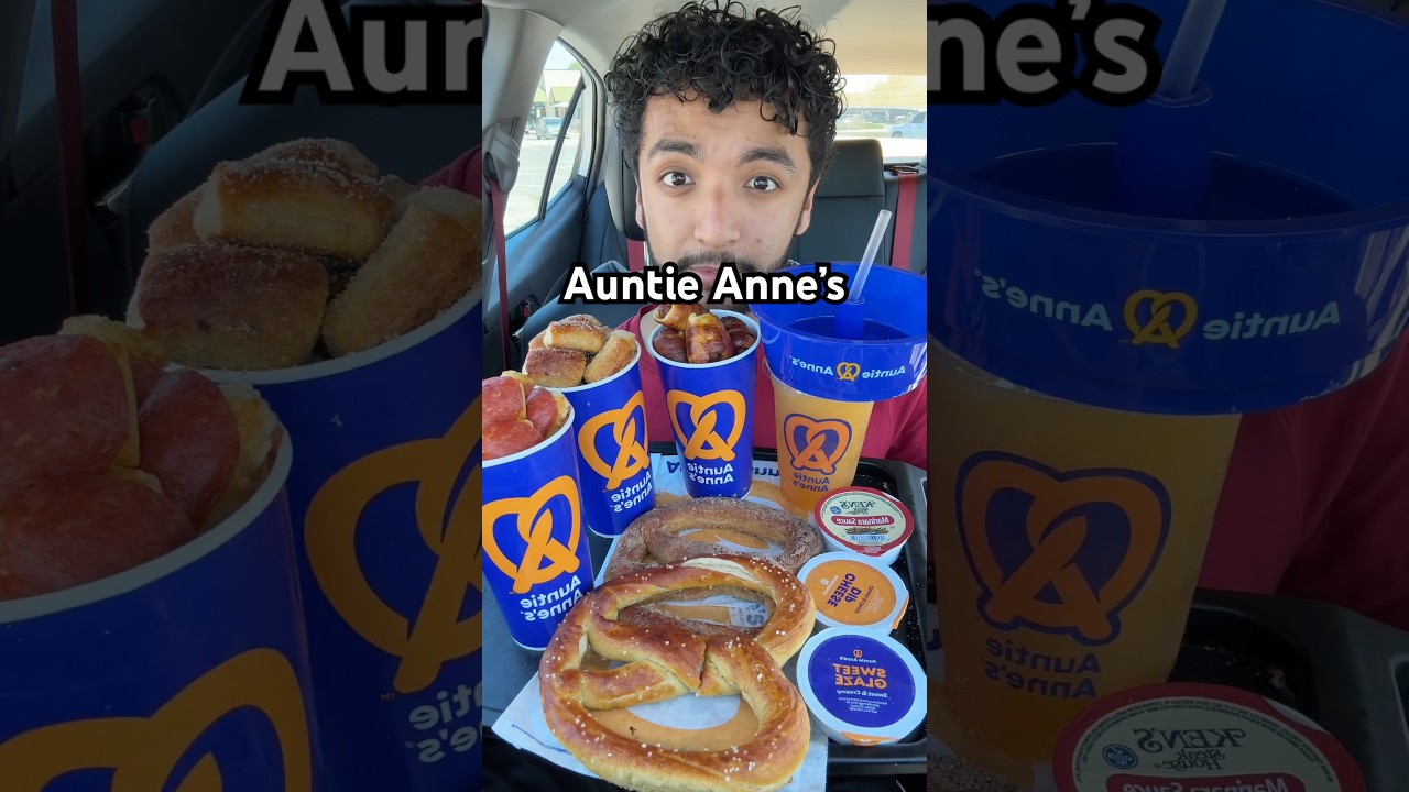 Trying Auntie Anne’s For The First Time #shorts