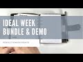 Ideal Week Bundle Insert and Tutorial // Plan With Me // PerfectionismPrints