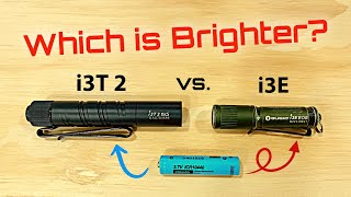 Olight 10440 Output Comparison- i3T 2 vs. i3E vs. i3T (new & old versions)