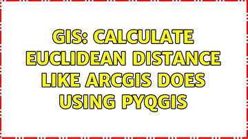 GIS: Calculate Euclidean distance like ArcGIS does using PyQGIS