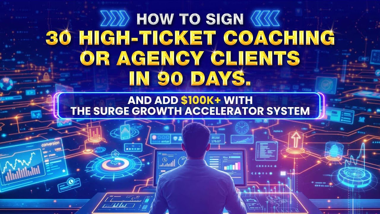 Get 30 High Ticket Coaching Clients in 90 Days! - YouTube