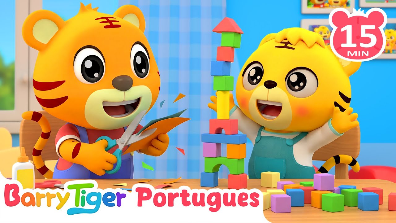 Vamos Criar Arte 🎨 Canções Educativas | Canções Infantis | BarryTiger em Português