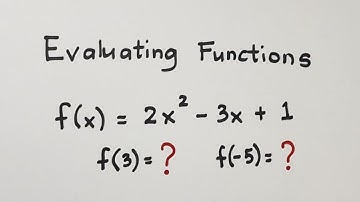 How to Evaluate Functions? Evaluating Function - General Mathematics