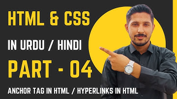 HTML & CSS Part 4 | Anchor Tag in HTML , Opening Hyperlinks in webpage | Yazdan Haider | 2023