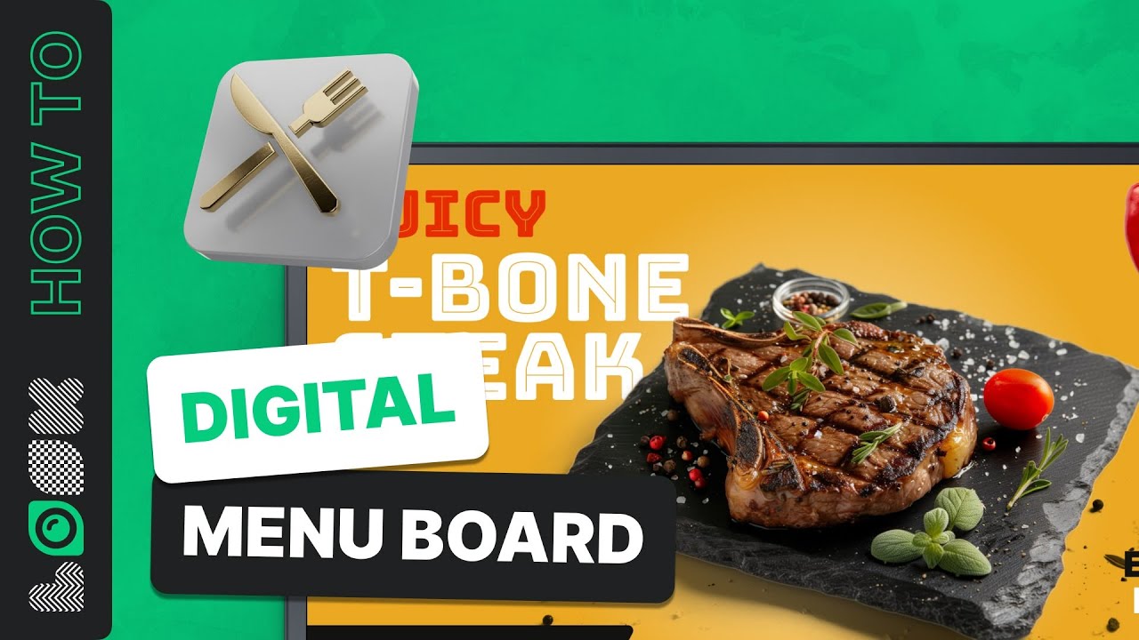 Digital menu boards for restaurants: step-by-step setup guide - YouTube