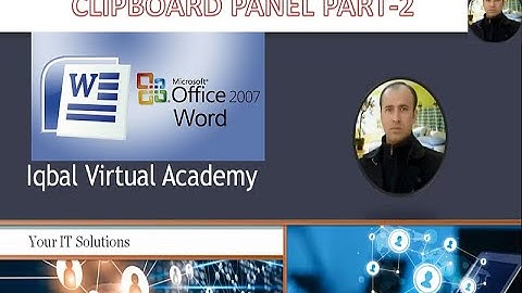 MS WORD 2007,COMPUTER SOFTWARE by Javed Iqbal/ Iqbal Virtual Academy
