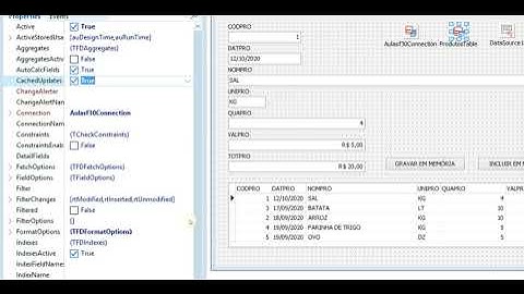 SALVANDO DADOS EM MEMÓRIA COM POUCO CÓDIGO - DELPHI 10.3