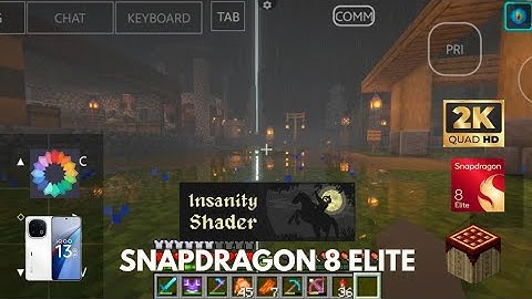 Insanity Shader on PojavLauncher | Snapdragon 8 Elite | iQOO 13 Gameplay
