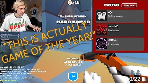xQc Calls Shell Shockers "Game of the Year"!!!!!