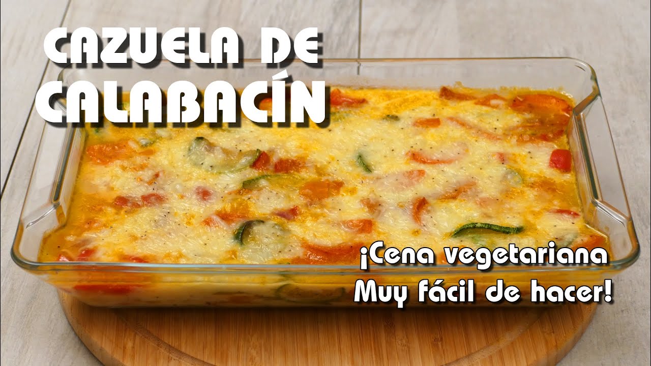 🥗Delicioso calabacín al horno con verduras. Una cazuela fácil de preparar, nutritiva y saludable. 🥗