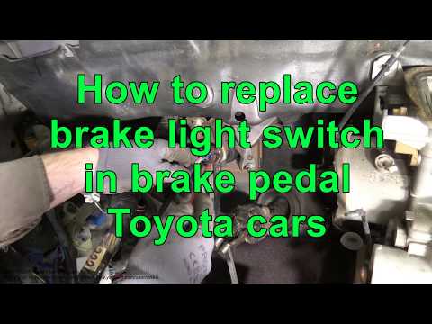 How to replace Brake Light Switch in brake pedal Toyota cars