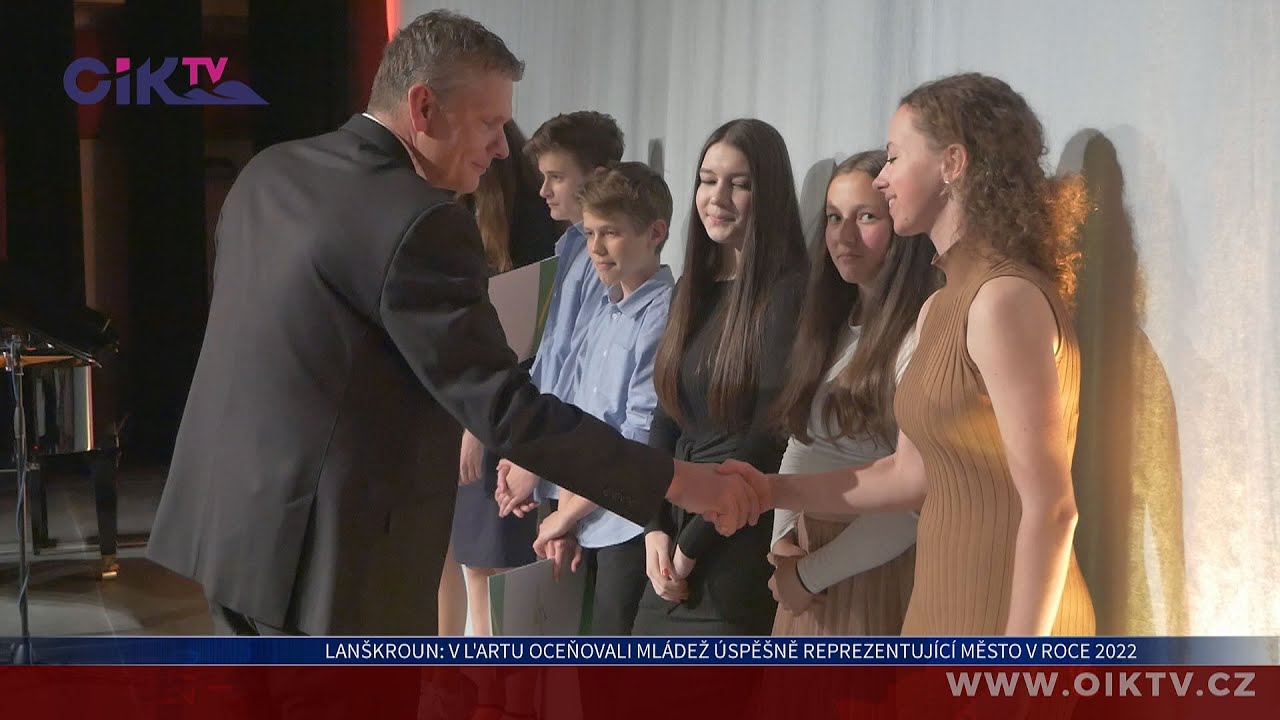 Lanškroun: V L'Artu oceňovali mládež úspěšně reprezentující město v roce 2022