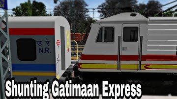 Shunting Gatimaan Express at Jhansi JN. || msts open rails activity