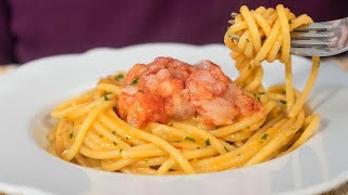 SPAGHETTI AI GAMBERI ROSSI veloci, facili e raffinati - primo piatto di pesce particolare