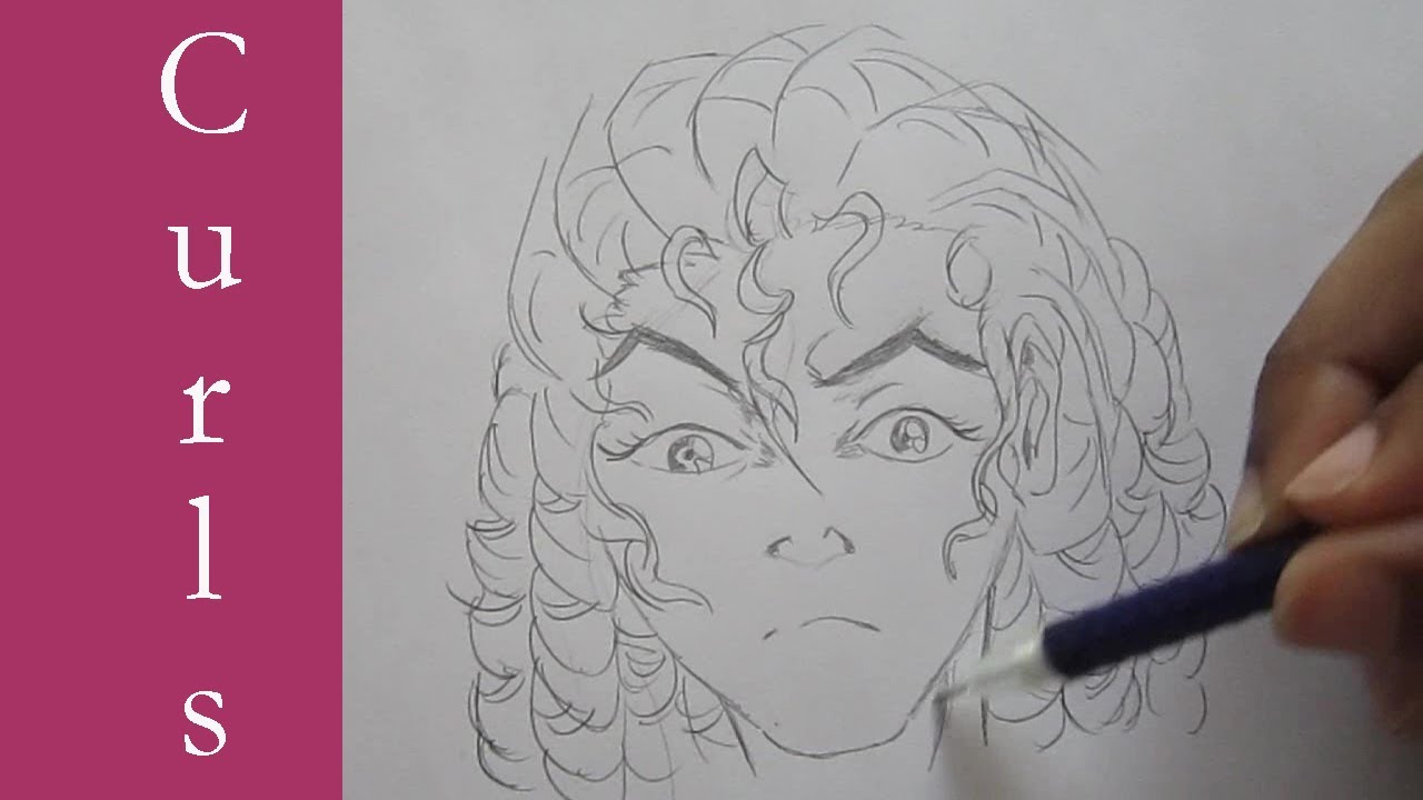 How to Draw Curls or (drills) Real time - YouTube