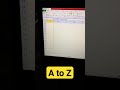 a to z formula in Excel #tredingshorts #viral 🤯🤯🤯