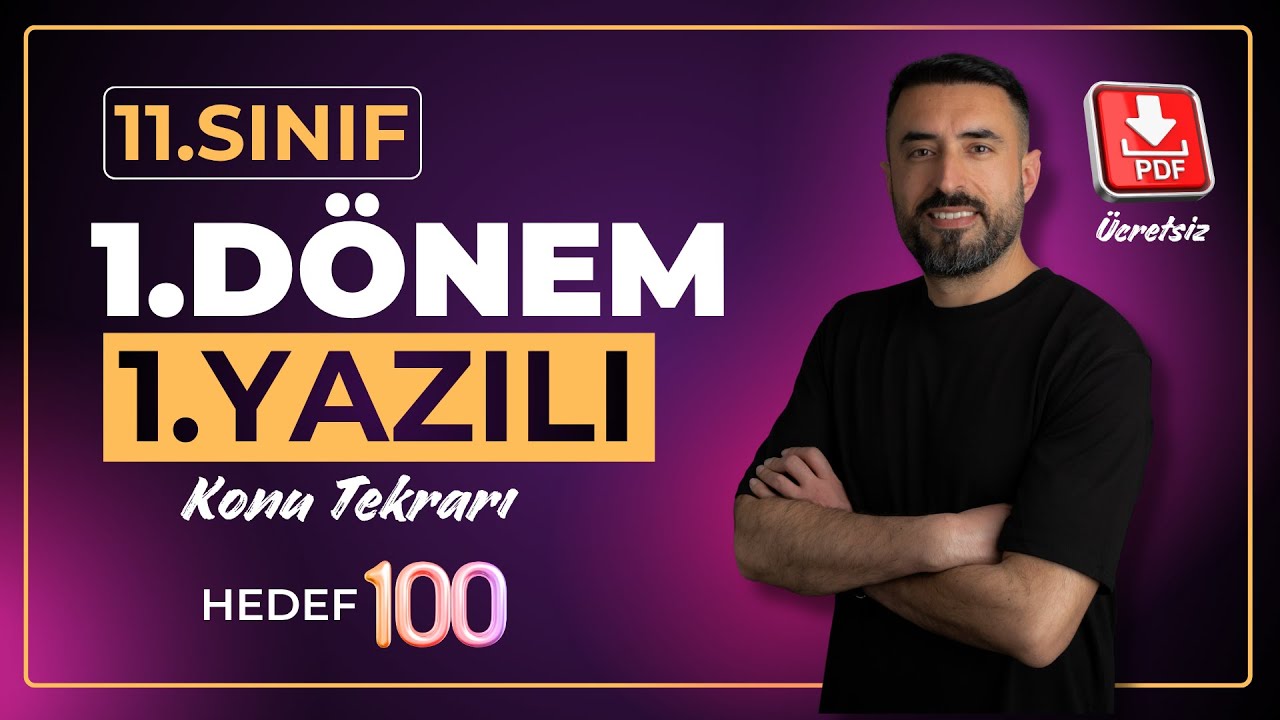11.Sınıf Edebiyat 1.Dönem 1.Yazılı FULL TEKRAR | 11.Sınıf Sınava Hazırlık
