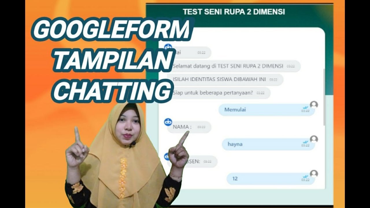 CARA MEMBUAT GOOGLE FORM TAMPILAN CHATTING | GOOGLE FORM UNIK DAN KEREN