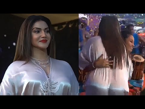 Honey Rose Shows her Curves in Silver Gown at Inauguration Event