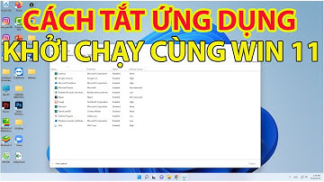 Cách Tắt Ứng Dụng Khởi Chạy Cùng Win 11